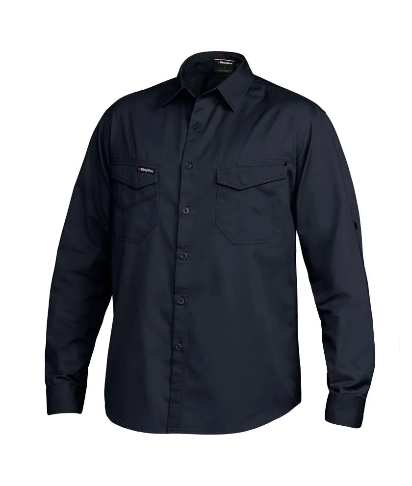 Tradies Lightweight Cotton Drill Long Sleeve Work Shirt - K14350