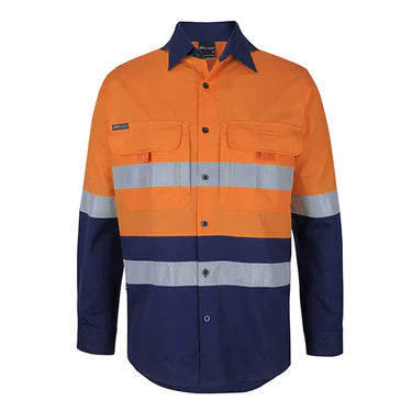 Hi Vis Taped LS Ripstop Work Shirt - 6DNRL