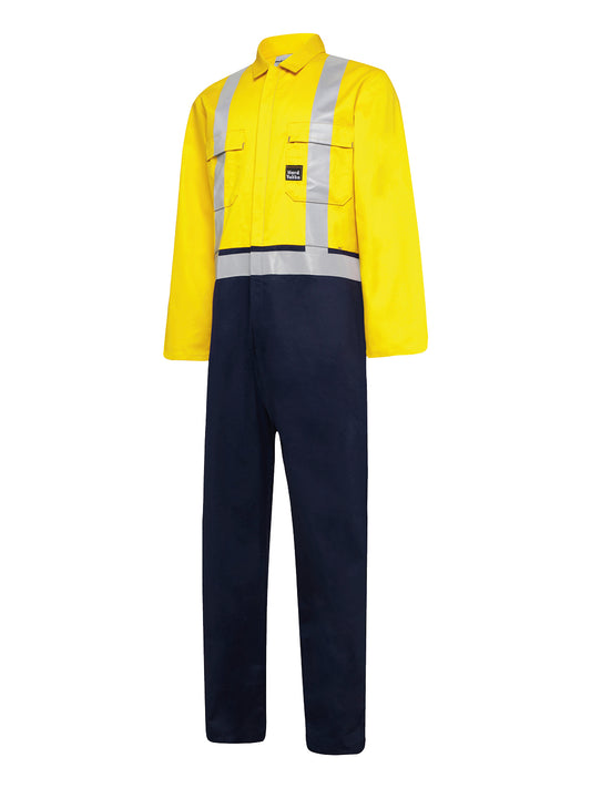 Day-Night Hi-Vis Cotton Zip Overall - N1228