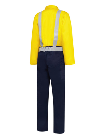 Day-Night Hi-Vis Cotton Zip Overall - N1228