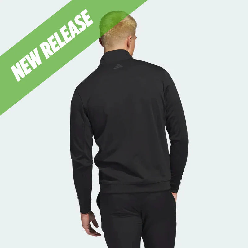 Adidas Mens Elevate Quarter Zip Pullover - Black