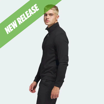 Adidas Mens Elevate Quarter Zip Pullover - Black