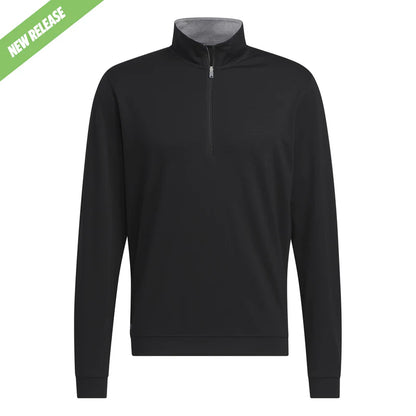 Adidas Mens Elevate Quarter Zip Pullover - Black