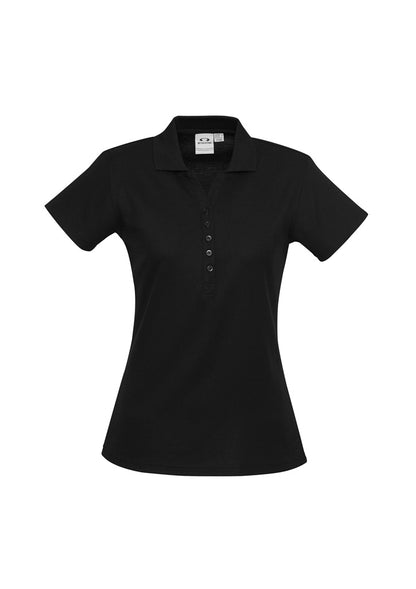 Womens Crew Short Sleeve Polo - P400LS