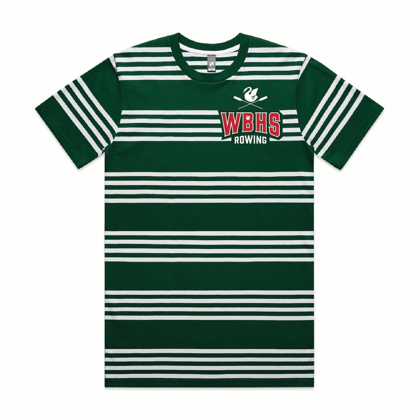 WBHS Rowing Classic Stripe Tee - WBR077