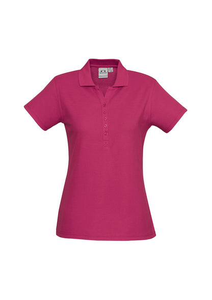 Womens Crew Short Sleeve Polo - P400LS