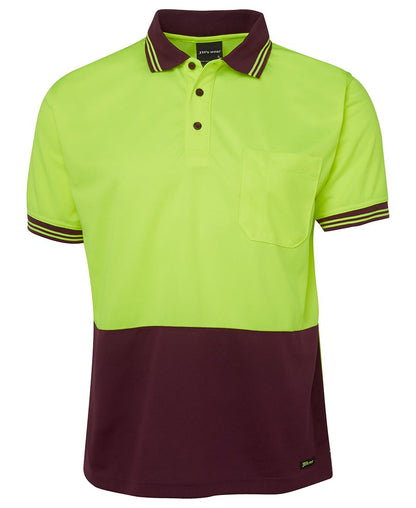 JB's Hi Vis Short Sleeve Traditional Polo - 6HVPS