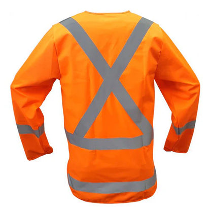 Caution Hi Vis Long Sleeve TTMC-W17 X-Back Vest - PCV1509