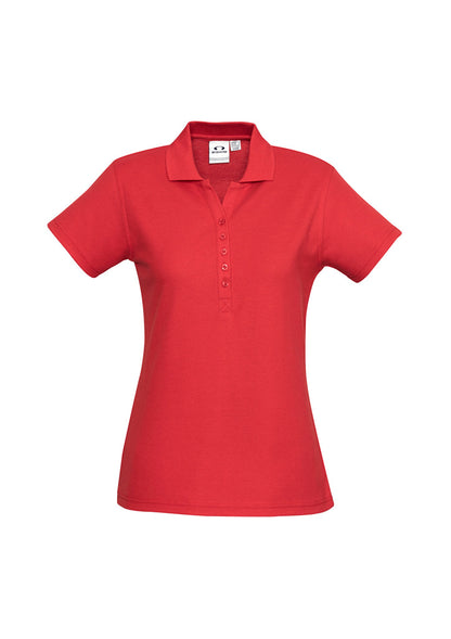 Womens Crew Short Sleeve Polo - P400LS