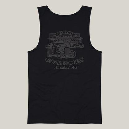 Oogah Rodders Black Singlet - Black print