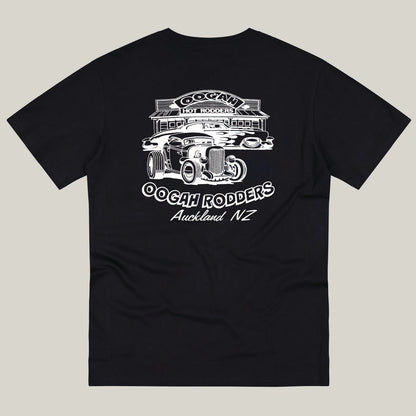 Oogah Rodders Black Tee - White Print