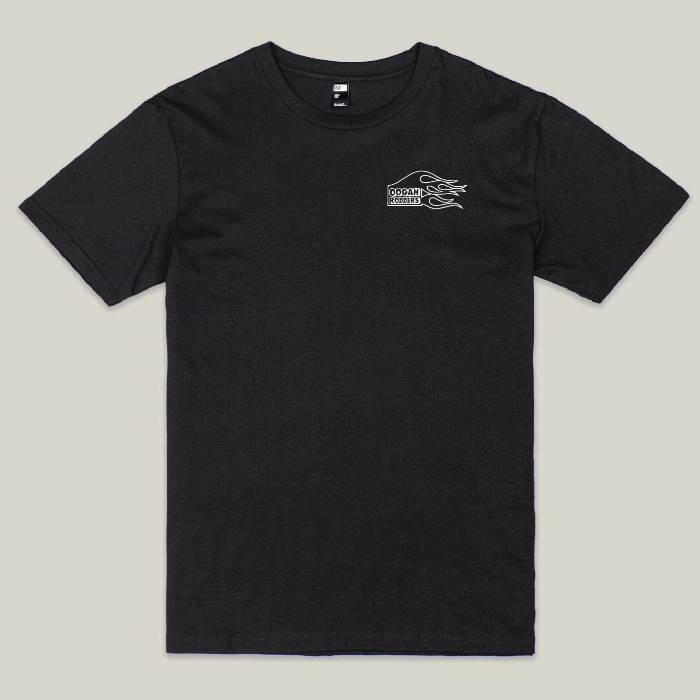 Oogah Rodders Black Tee - White Print