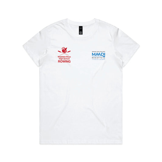 WBHS 2025 MAADI U18 Supporters Womens White Tee - WBR072