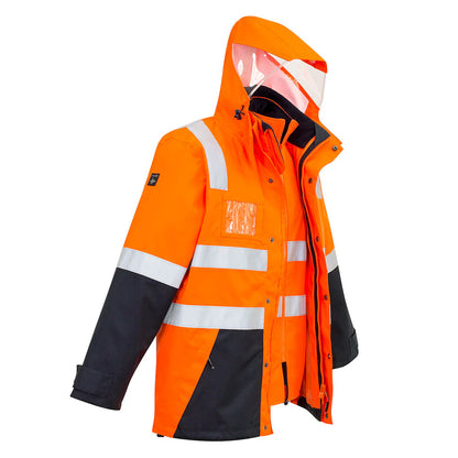 Syzmik Hi Vis 4-in-1 Vest-Jacket Combo - ZJ532
