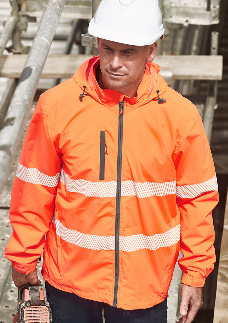 Unisex Super Light Segmented Tape Packable Rain Jacket -  ZJ560