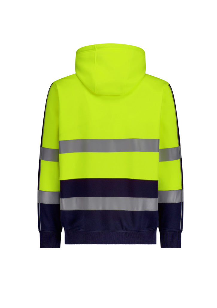 Unisex Hi Vis Full Zip Stretch Taped Hoodie - ZT486
