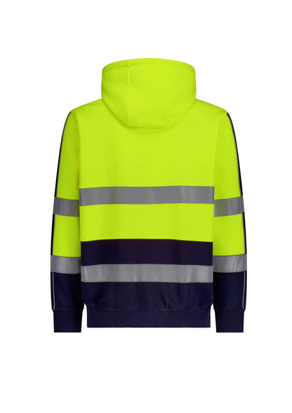 Unisex Hi Vis Full Zip Stretch Taped Hoodie - ZT486