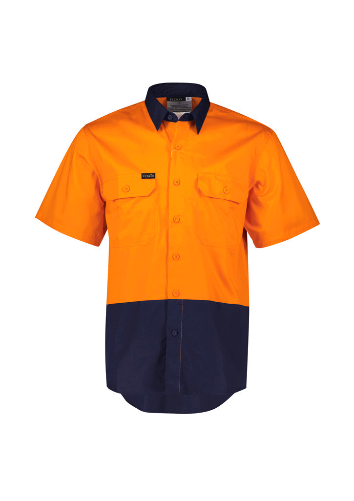 Mens Hi Vis Short Sleeve Shirt - ZW115