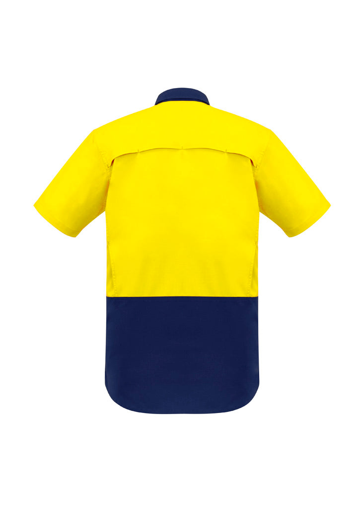Mens Rugged Cooling Hi Vis Short Sleeve Shirt - ZW815