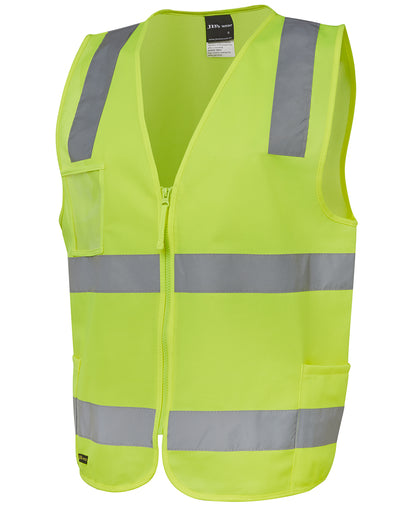 JB's Hi Vis (D+N) Zip Safety Vest - 6DNSZ