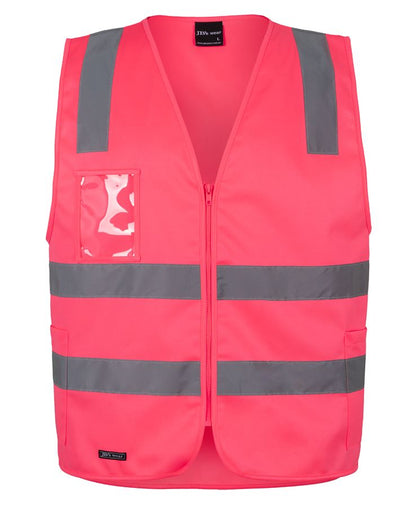 JB's Hi Vis (D+N) Zip Safety Vest - 6DNSZ