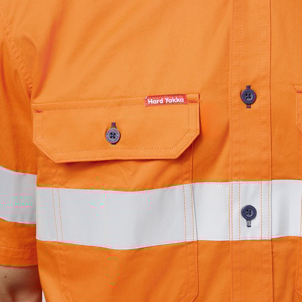 Koolgear Hi-Visibility Two Tone Ventilated Short Sleeve Shirt with Tape - Y07735